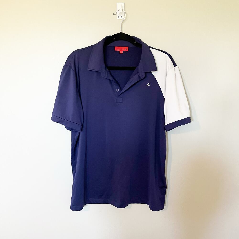 Redvanly golf polo performance‎ shirt men’s large blue/white